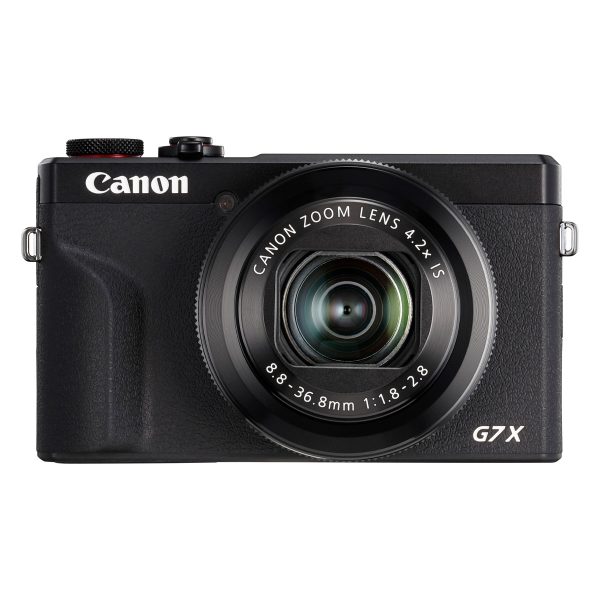 Canon PowerShot G7 X Mark III kompaktikamera edestä kuvattuna